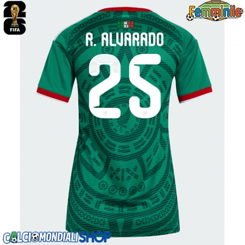 Maglie da calcio Messico Roberto Alvarado #25 Prima Maglia Femminile Mondiali 2026  Manica Corta
